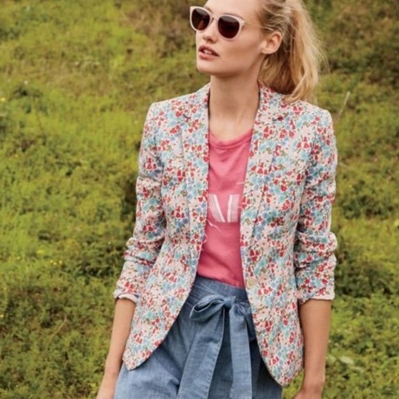 J. Crew Jackets & Blazers - J Crew Campbell Blazer in Liberty Floral Fabric Size 2